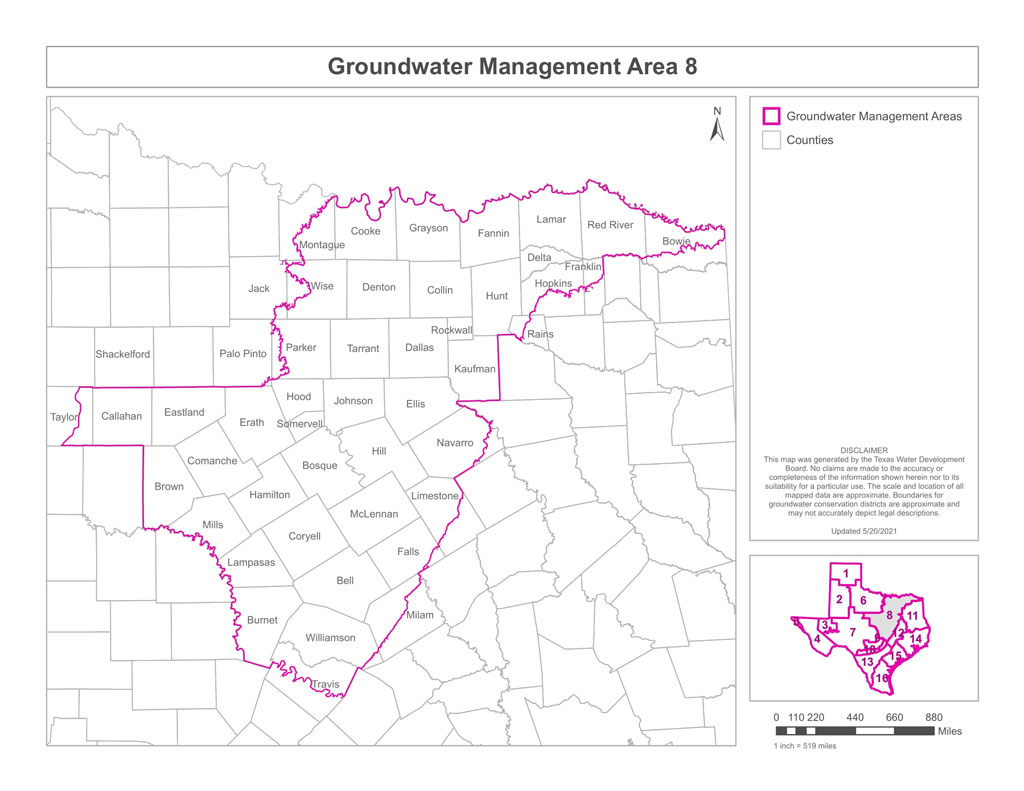 Texas Groundwater Management Area 8