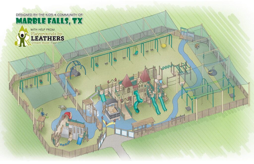 Marble Falls inclusive playground plans