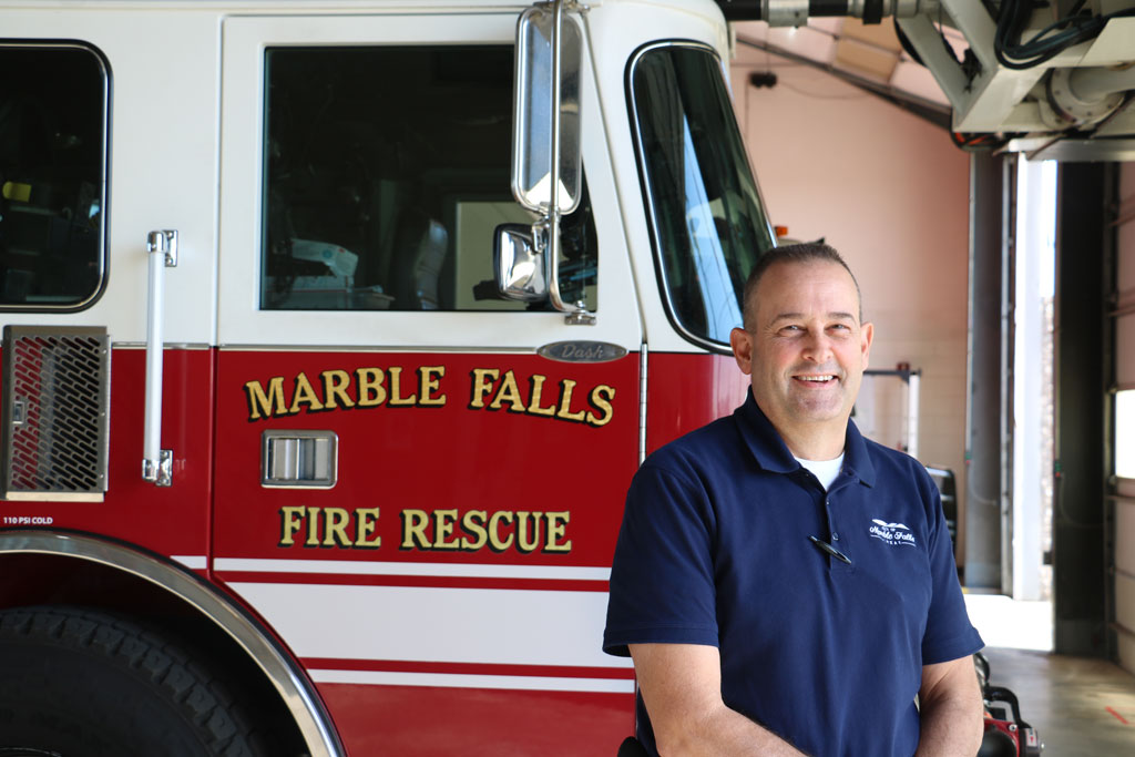 Marble Falls Fire Chief Russell Sander