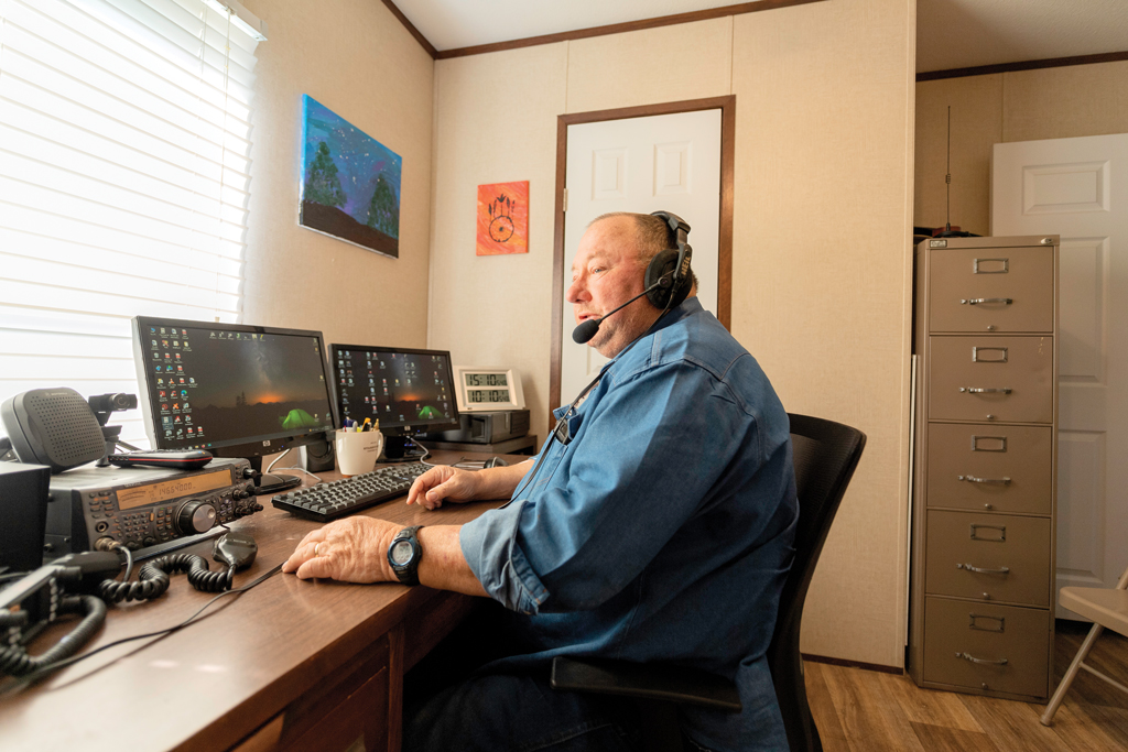 Highland Lakes Amateur Radio Club President Al Chitwood