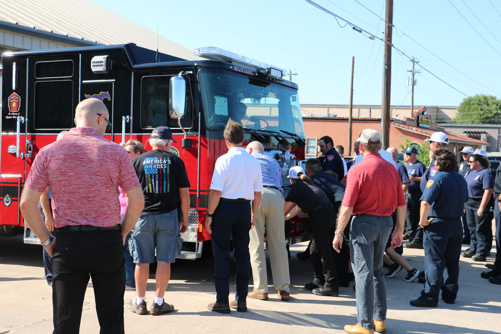 Marble Falls Fire Rescue push-in ceremony