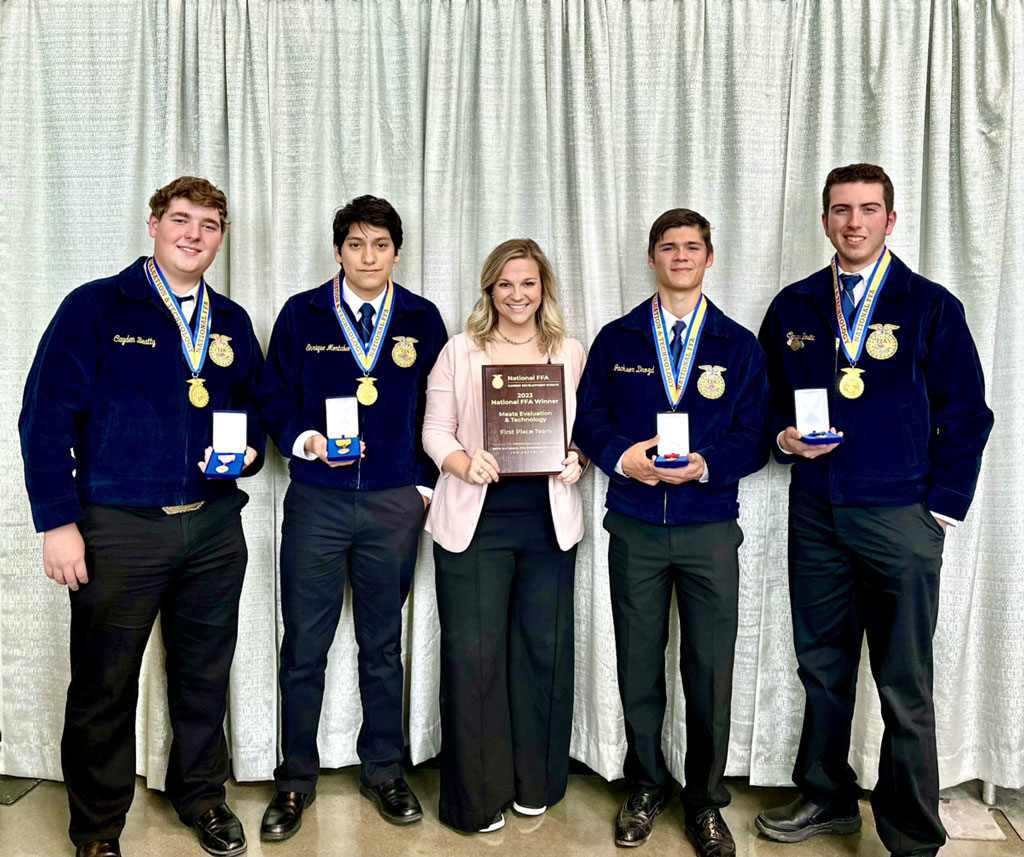 Burnet FFA meat judging team top in nation