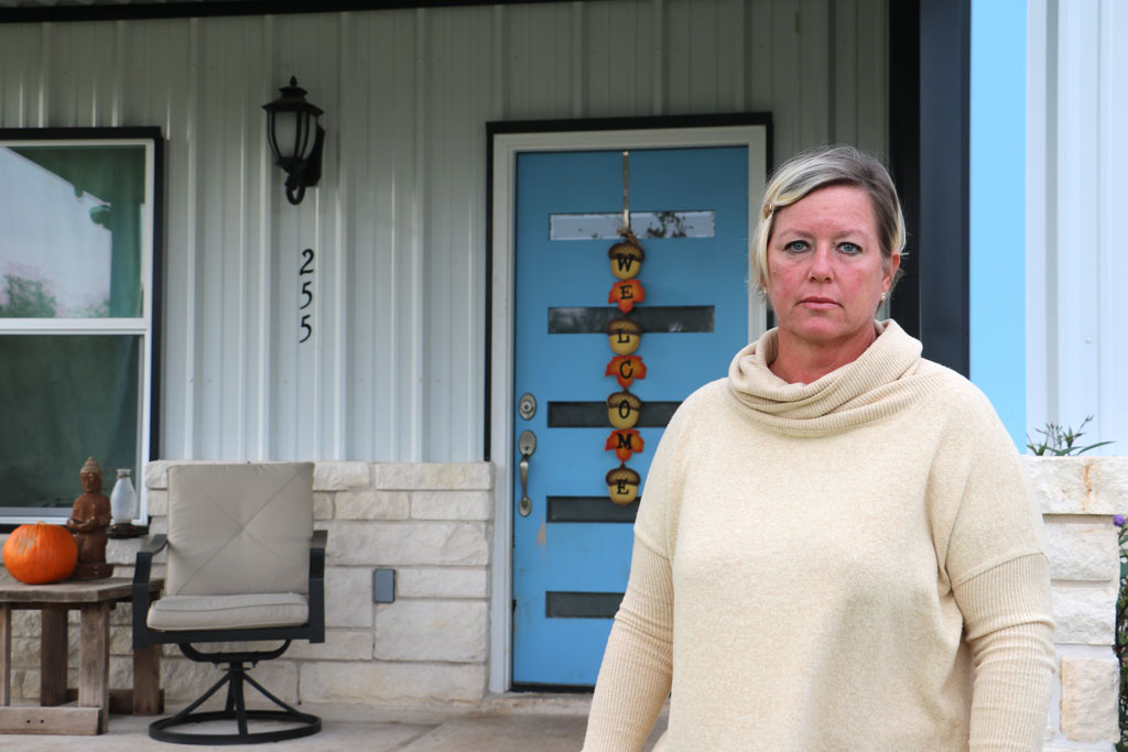 Roxane Davis at her Bertram home