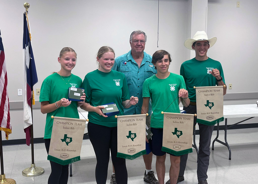 Burnet County 4-H Youth Rifle Team at state 2025