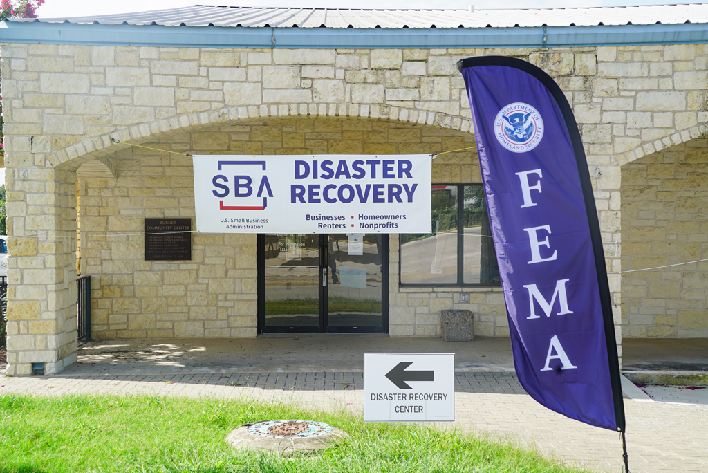 FEMA disaster recovery center in Burnet Texas