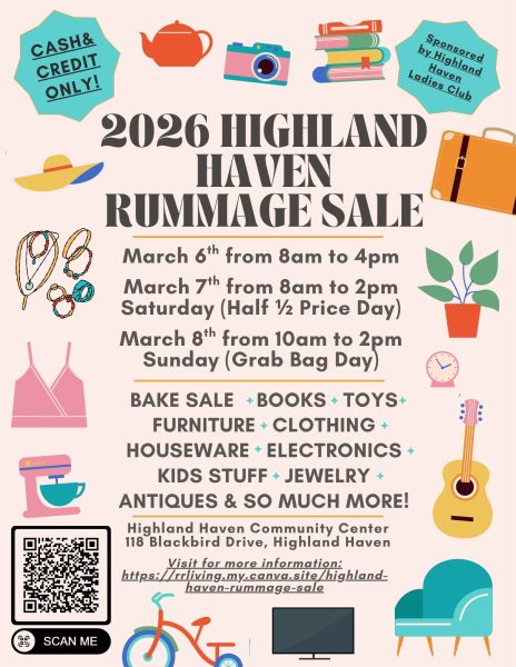 HIGHLAND HAVEN Rummage Sale! March 6th - 8th.