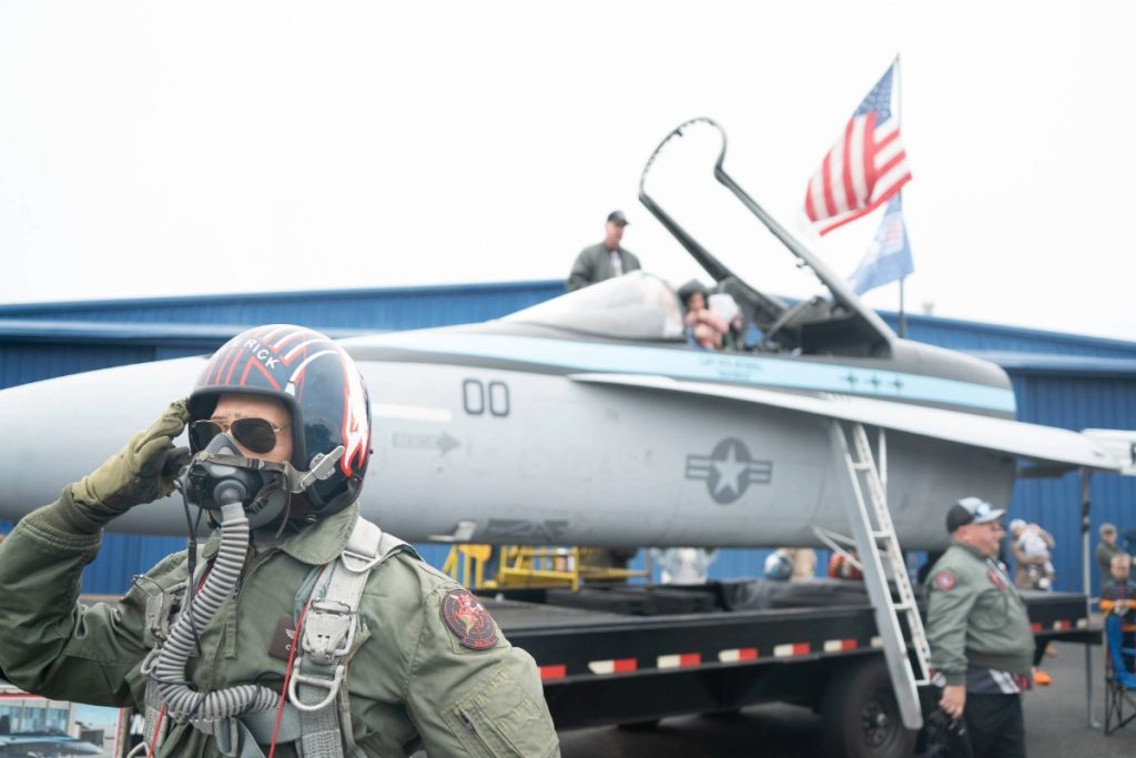 Bluebonnet Airshow F18 plane