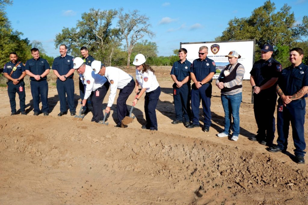 Groundbreaking ceremony for Fire Station No. 2 in Marble Falls