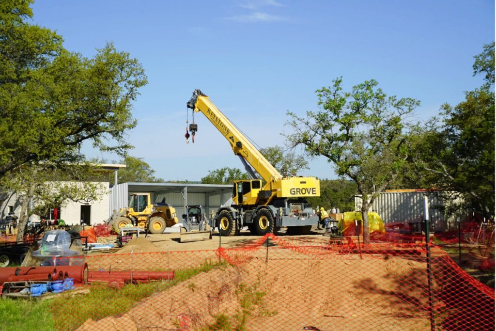 Construction site in Kingsland
