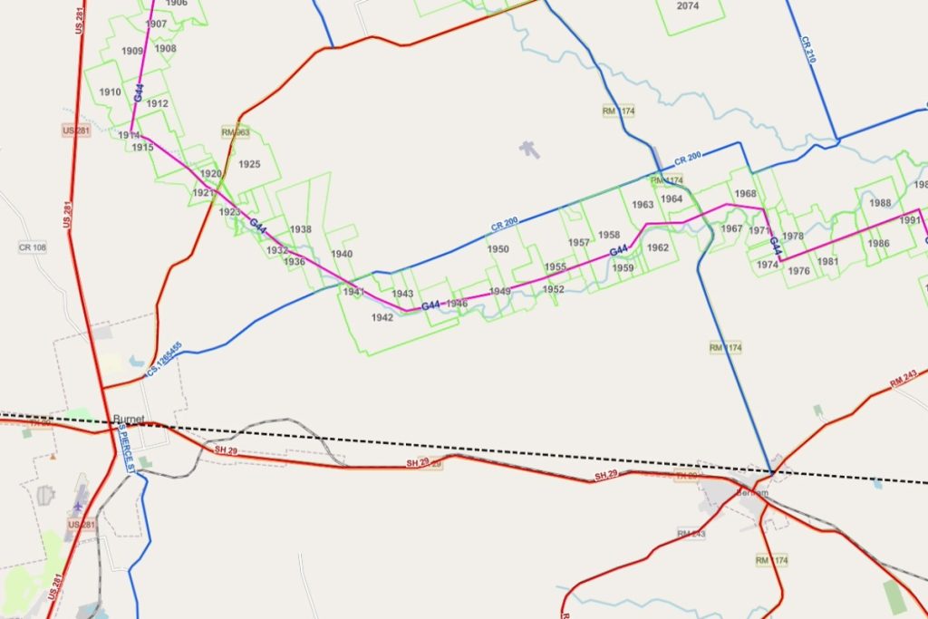 Transmission line map
