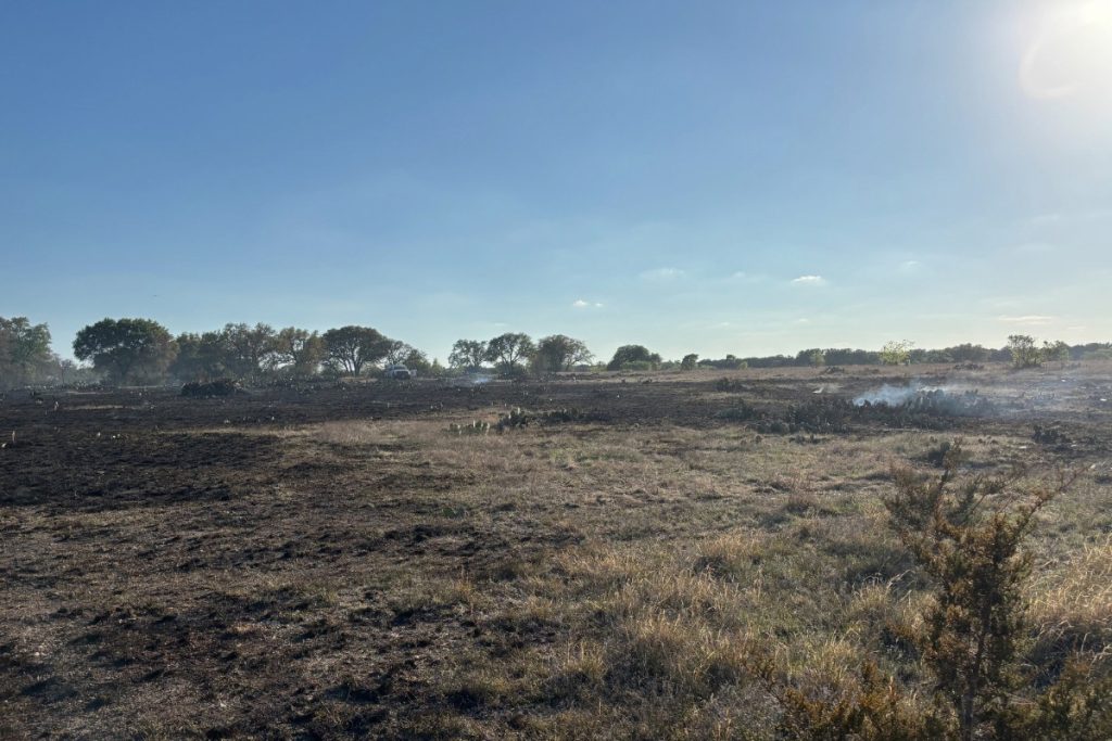 earth scorched by fire