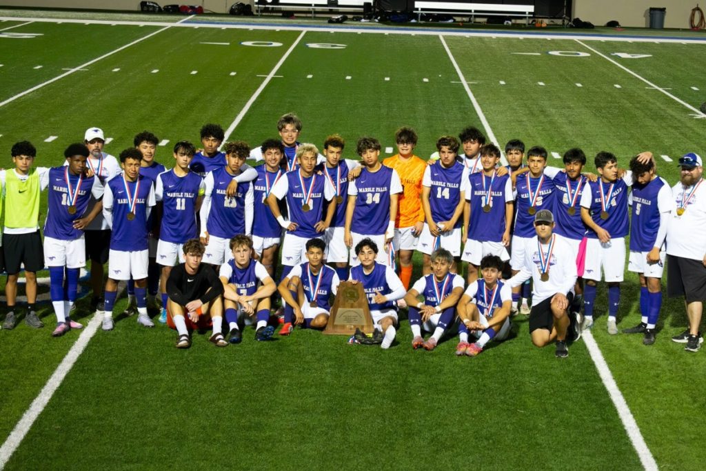 Soccer team after game
