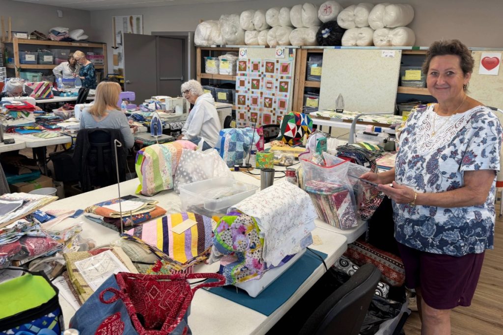 ladies sewing