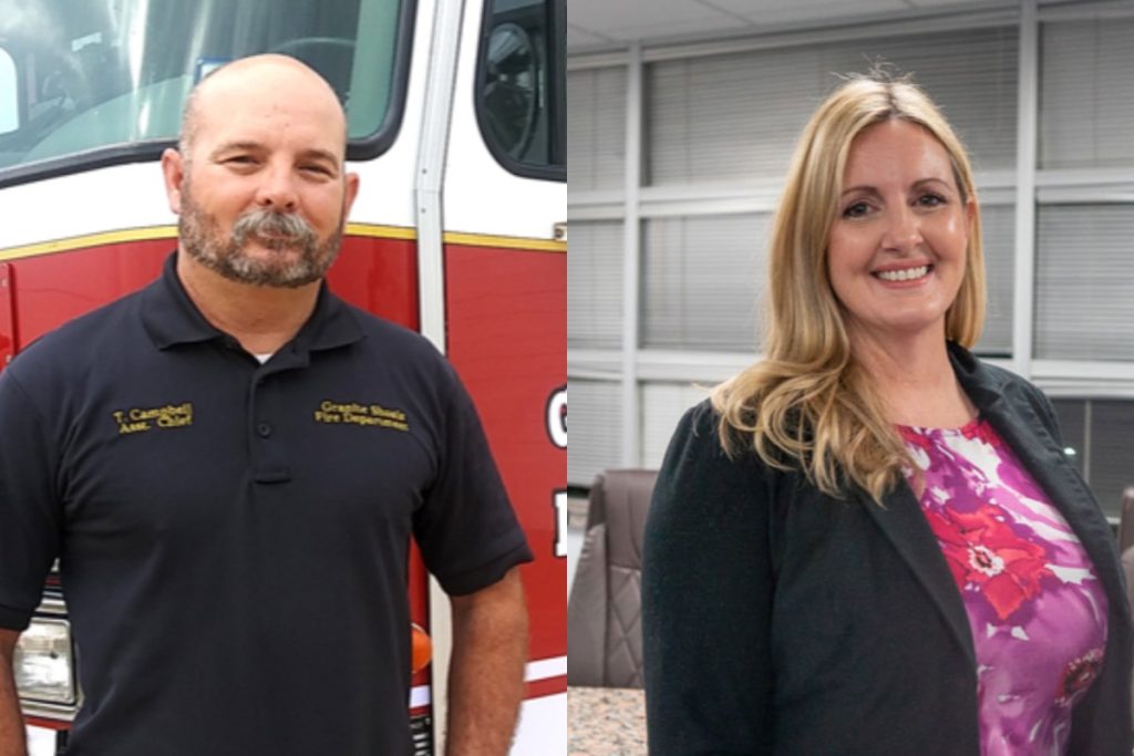 Tim Campbell and Sarah Novo