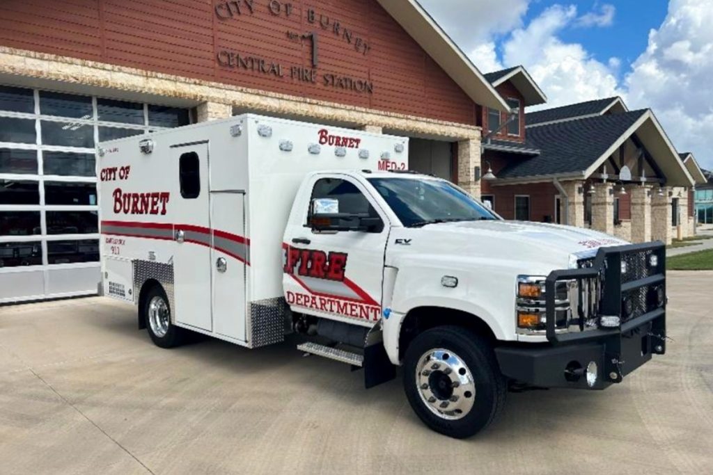 Burnet Fire Department’s “Medic 2” ambulance