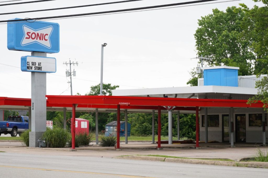 The old Sonic location at 904 Buchanan Drive in Burnet 