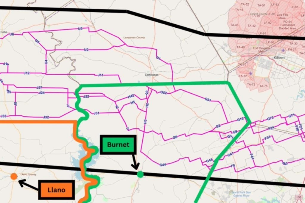 transmission line map