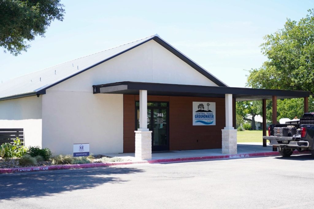 The new Central Texas Groundwater Conservation District headquarters is located at 303 Bluebonnet Drive in Burnet, right across the street from Storm’s Drive-In.