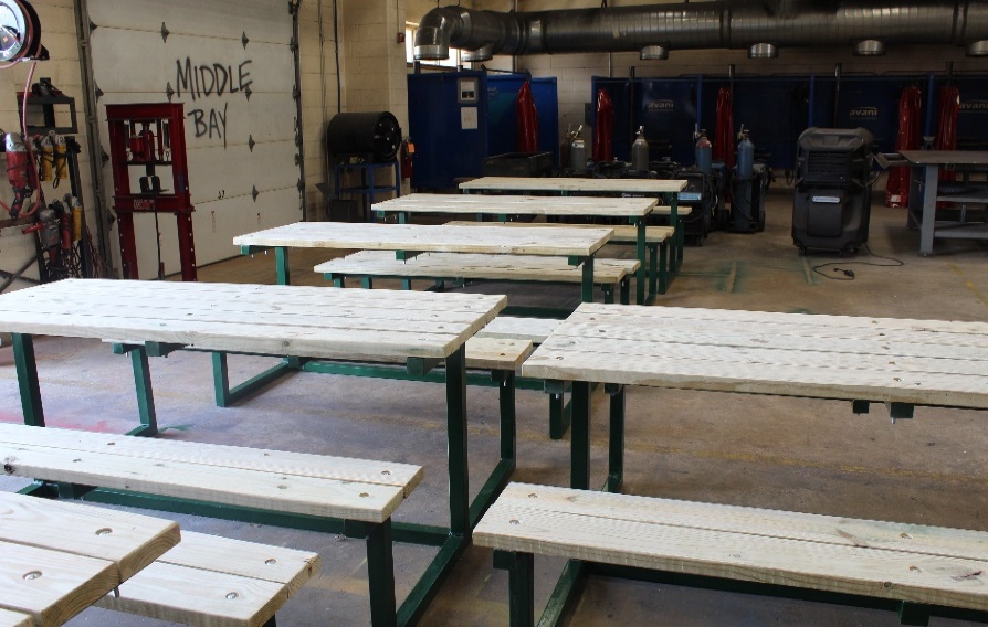 The tables that Marble Falls High School