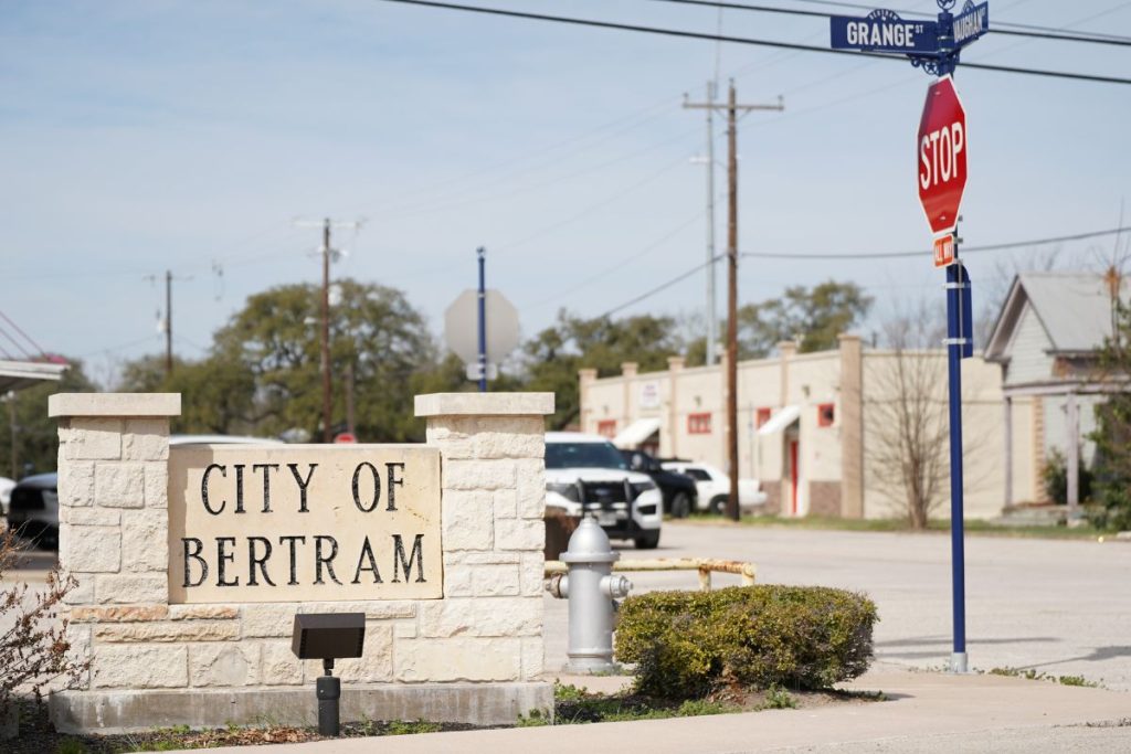 City of Bertram sign