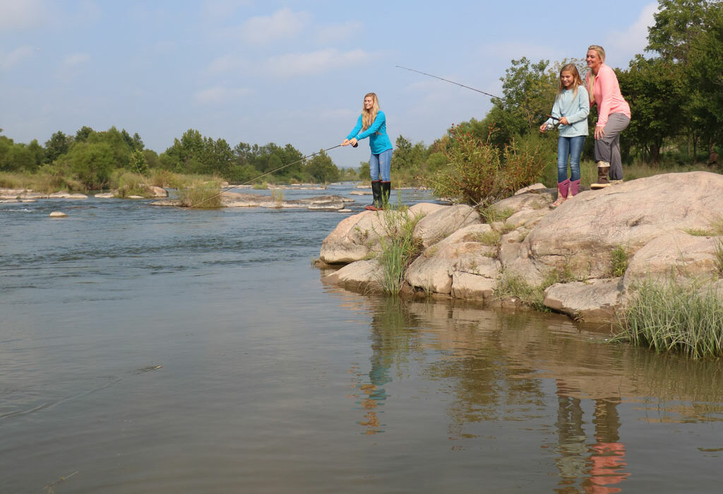 Family fishing