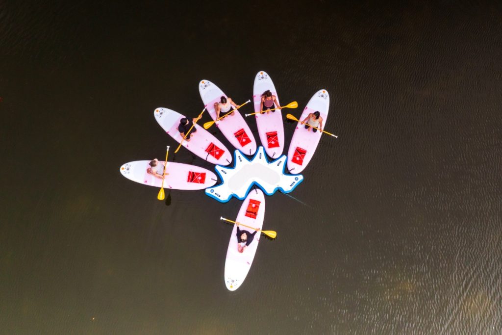 paddleboard yoga class